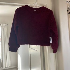 NWT! Kids Sherpa crop